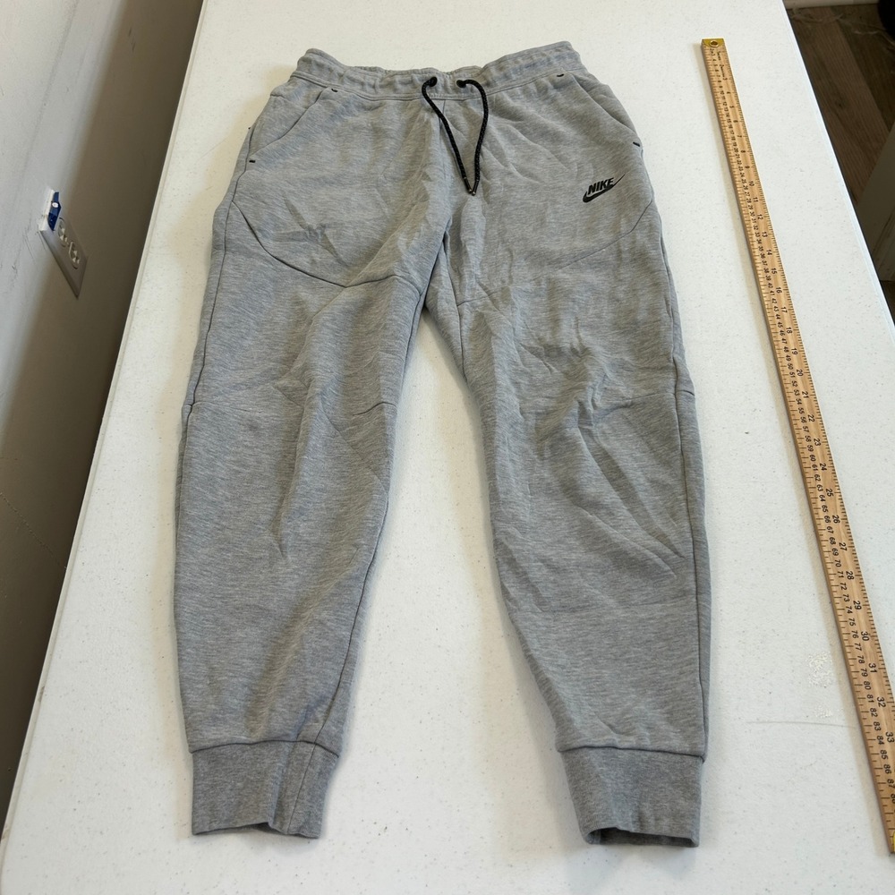 Nike Tech Fleece Joggers Mens Small Grey Heather Tapered Sweatpants 7003